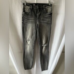 Women’s Distressed Black Jeans